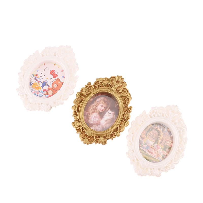 1:12 Dollhouse Miniature Hello Kitty Photo Frame Mural Wall Decoration Model Decor Toy Doll House Accessories