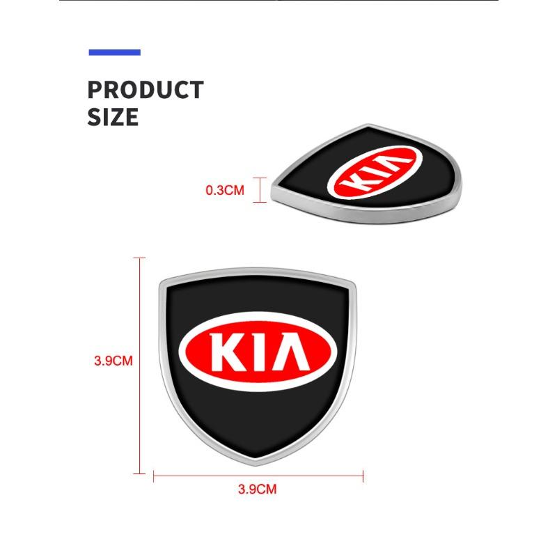 1 ks 3D kovový módní emblém štítu dveří auta odznak karoserie nálepka pro KIA sportage ceed sorento cerato optima picanto rio soul k3 k5