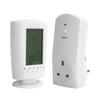 LCD Temperature Controller with Backlight Wireless Remote Programmable Thermostat SocketUK 250V 13A