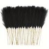 10pcs/20pcs Black Artificial Pampas Grass Fluffy Faux Boho Chic Decor Vase Fillers Wedding Engagement Centerpieces Wedding Decor
