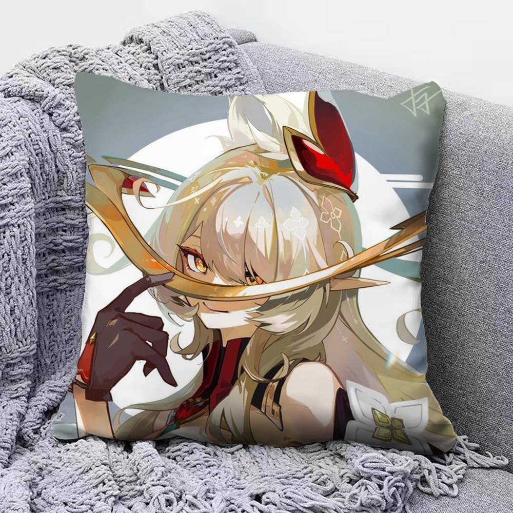 Genshin Impact Alice Pillow Covers Home Sofa Cushion Covers and Aecorative Custom