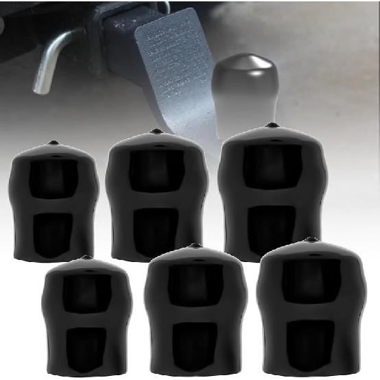 6-Pack Trailer Hitch Ball Covers, 1-7/8",2",2-5/16" Towing Ball Dustproof Antirust Protective Caps, Fit SUV Trucks RV Boat Caravan Trailer Ball &