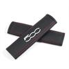 2Pcs Car Seat Belt Leather Safety Belt Shoulder Covers Interior For Fiat 500 500L 500S 500X 500C 500E 500L 500S 500X 500C 500E