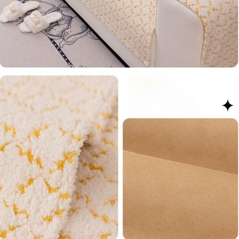 New Plush Sofa Cushion Light Luxury and High-end Feel Thickened Anti Cat Scratch Seat Mat In Autumn  Winter Sofa Cover Living Room Decoration