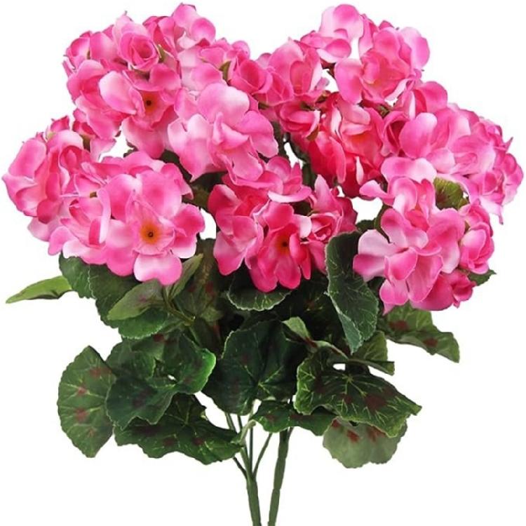 Realistic Artificial Begonias Flower 14Inch Simulation Flower For Home Decoration Wedding Bouquets Flower Arrangements