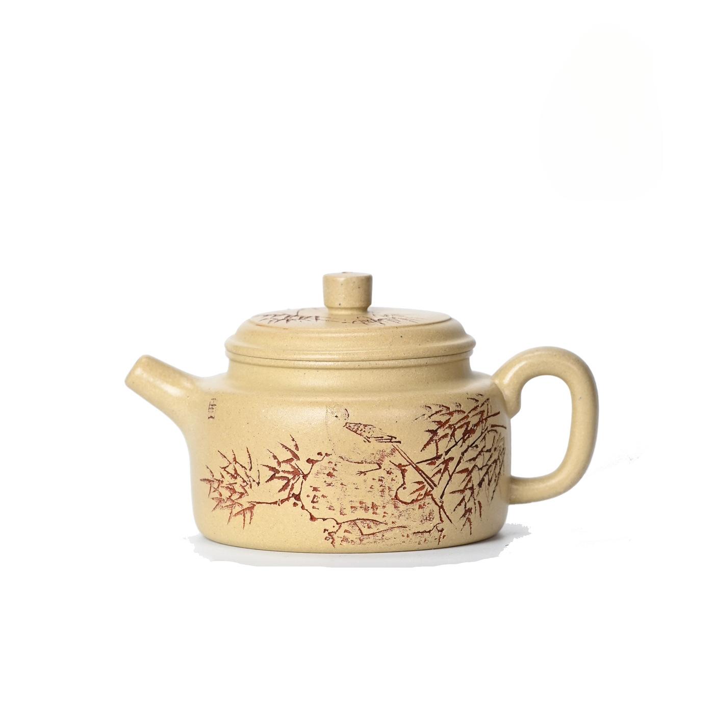 180ml Boutique Yixing Purple Clay Teapots Handmade Dezhong Pot Raw Ore Ben Shan Green Mud Kettle Chinese Zisha Tea Set Gifts