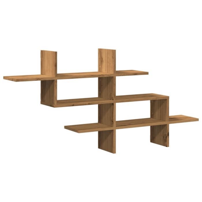VidaXL Étagère murale chêne artisanal 124,5x18x60,5 cm bois ingénierie 853271