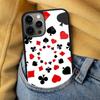 Poker Playing Card Soft Phone Case for iPhone 17 Air 16e Pro max 15 Pro 13 14 Plus 11 12 MagSafe Magnetic Coque