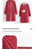 Fashionable Cartoon Waterproof Long-Sleeved Kitchen Apron for Women