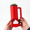 Tactical Reload Beer Bottle Sleeve with Built-In Opener Insulated Can Cooler Portable Drink Holder for Camping BBQ Novelty Gift for Men Military Fans