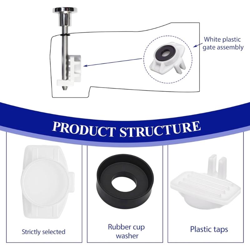 Professional Bathtubs Spout Replacement Kit Rubber Seals & Diverter Gates Suitable for 3800 Series Shower Fixtures