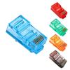 50/100PCS RJ45 Ethernet Cables Module Plug Network Connector RJ-45 Crystal Heads Cat5 Color Cat5e Gold Plated Cable