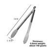 Thickened Stainless Steel Food Tongs, Heat Resistant BBQ Grill Clips, Kitchen Barbecue Sausage Serving Cooking Tools