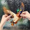 Painted Green-headed Duck Balcony Glass Window Beautification and Decoration Electrostatic Uv Window Stickers