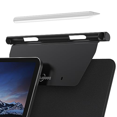 

GOOJODOQ Apple Pencil Compatible iPad Pen Holder, Magic Keyboard Compatible, Lightweight, Slim, Protective, and Loss Prevention, Black