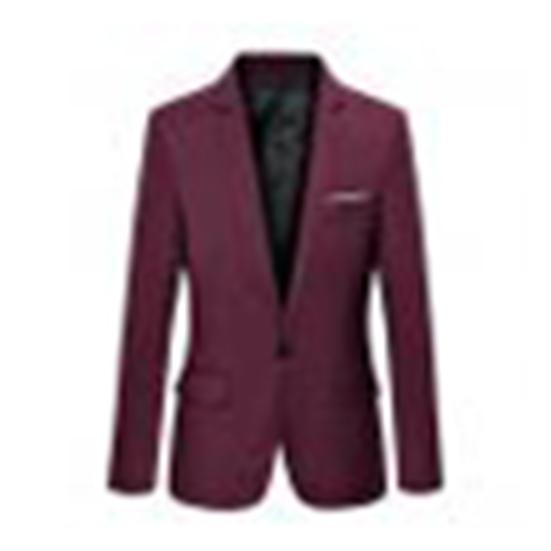 Men's Fashion Business Casual Long Sleeve Pockets Suits Wedding Suit Coat