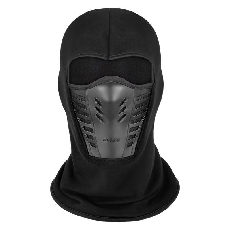 2In1 Mask Beanies Hat Men Winter Balaclava Hats Knitted Hats Fashion Full Face Ski Bonnet Tactical Cycling Earmuffs Cap Knitted
