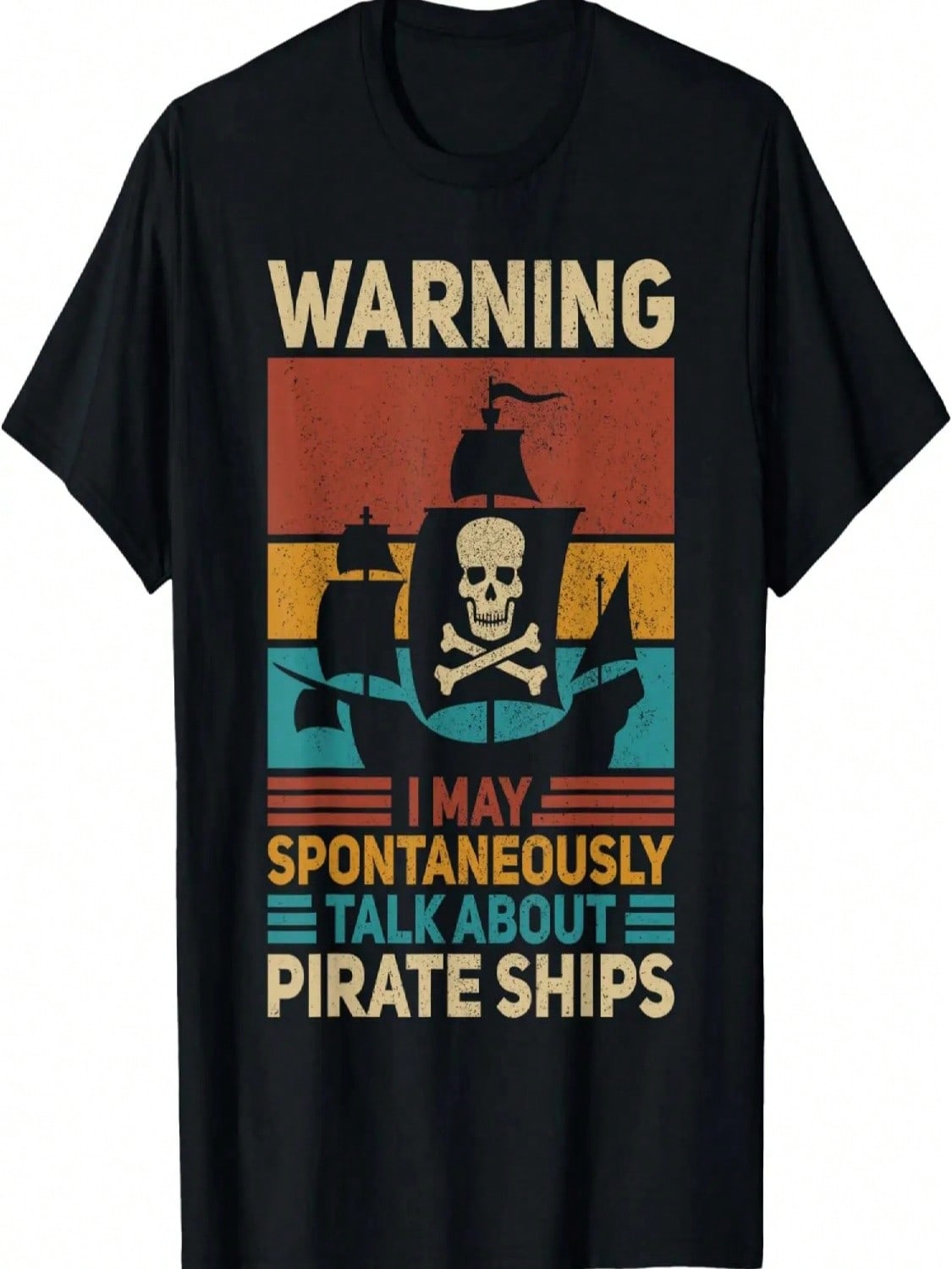 May Talk About Pirate Funny Outfit Pirate Ship Costume T-Shirt S разноцветный