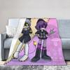 Murder Drones N and Uzi Flannel Throw Blanket  Blanket for Bedding Car Lightweight Plush Thin Quilt,
