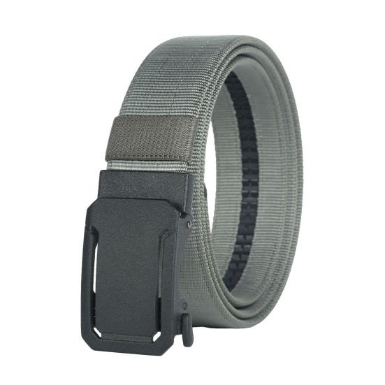 Versatile Ratchet Belt with Adjustable Security Buckle Double-Layer Reinforced Nylon Webbing Reinforced Men Belt