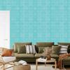 Wallpaper Geometric Pattern Turquoise for Living Room and Bedroom 50x1000