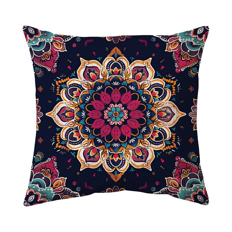 Pillow Cover Short Plush Print Living Room Sofa Decorative Cushion Cover Bedroom Pillow Cover