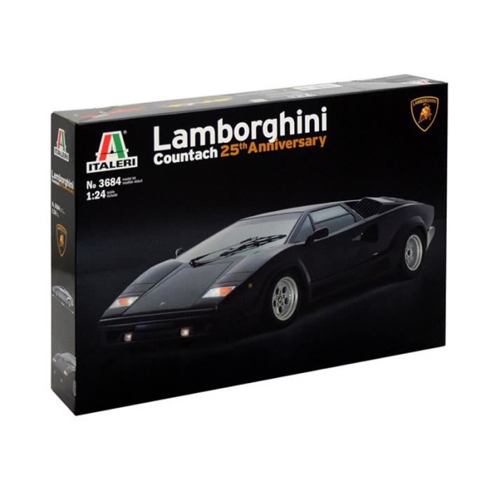 Maquette De Voiture - ITALERI - Lamborghini Countach - 1/24 - 18 Cm - Plastique