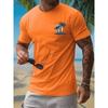 Summer Casual Everyday Men's Short Sleeve Top Hawaiian Men's Fashion T-shirt Outdoor Beach Men's Crew Neck T-shirt 3D Print