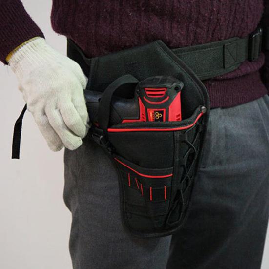 Pouch Centură de Scule Capacitate Mare Reglabil Ușor Toc Holster pentru Mașină de Găurit Electrică Fără Fir pentru Exterior