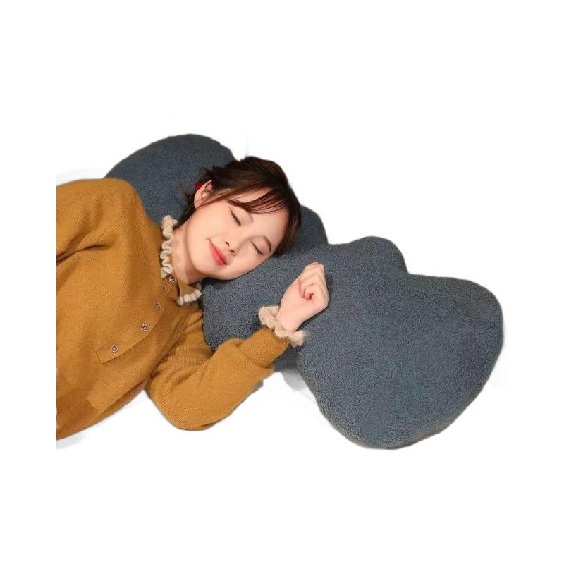 Luxury Wave Long Pillow: Stylish Backrest Cushion for Sofa, Bed, or Dorm - Perfect Gift for Couples.