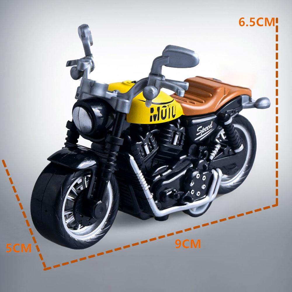 YLE-10 Children Alloy Motorcycle Model Display Vehicle Toy with Pull-Back Function for Home Decor