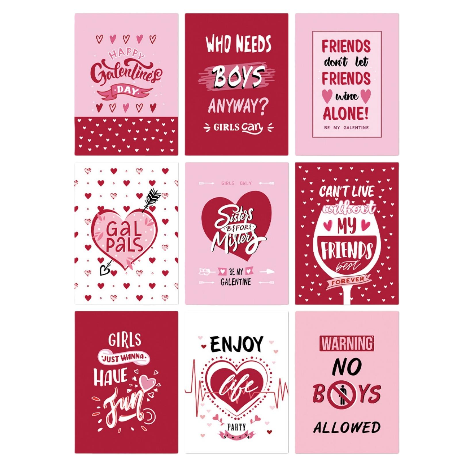 10 Designs Galentine s Day Wine Label Sticker Friends Forever Enjoy Life Valentine s Day Wine Bottle Labels For Single Ladies Women Wine Lover Funny