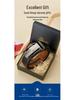 Men's Top Grain Cowhide Leather Belt with Automatic Buckle - Genuine, Casual, Versatile Style