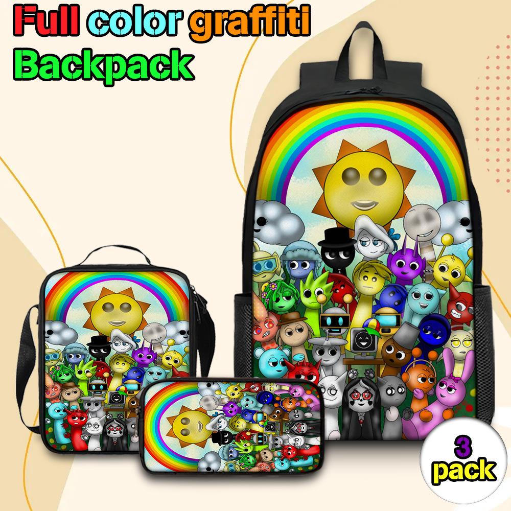 Rhythmus Box Rucksack Grundschultasche Leichte Lastenreduzierung Kinderrucksack Umhängetasche