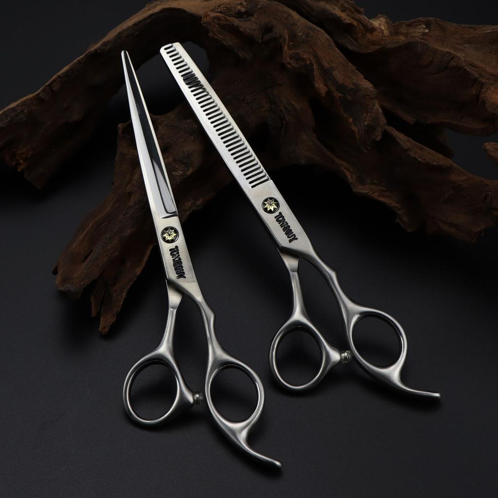 6.5 Inches, Matte Engraving, Hair Scissors, Hair Scissors, Flat Scissors, Bangs Scissors, Tooth Scissors, Thin Scissors.