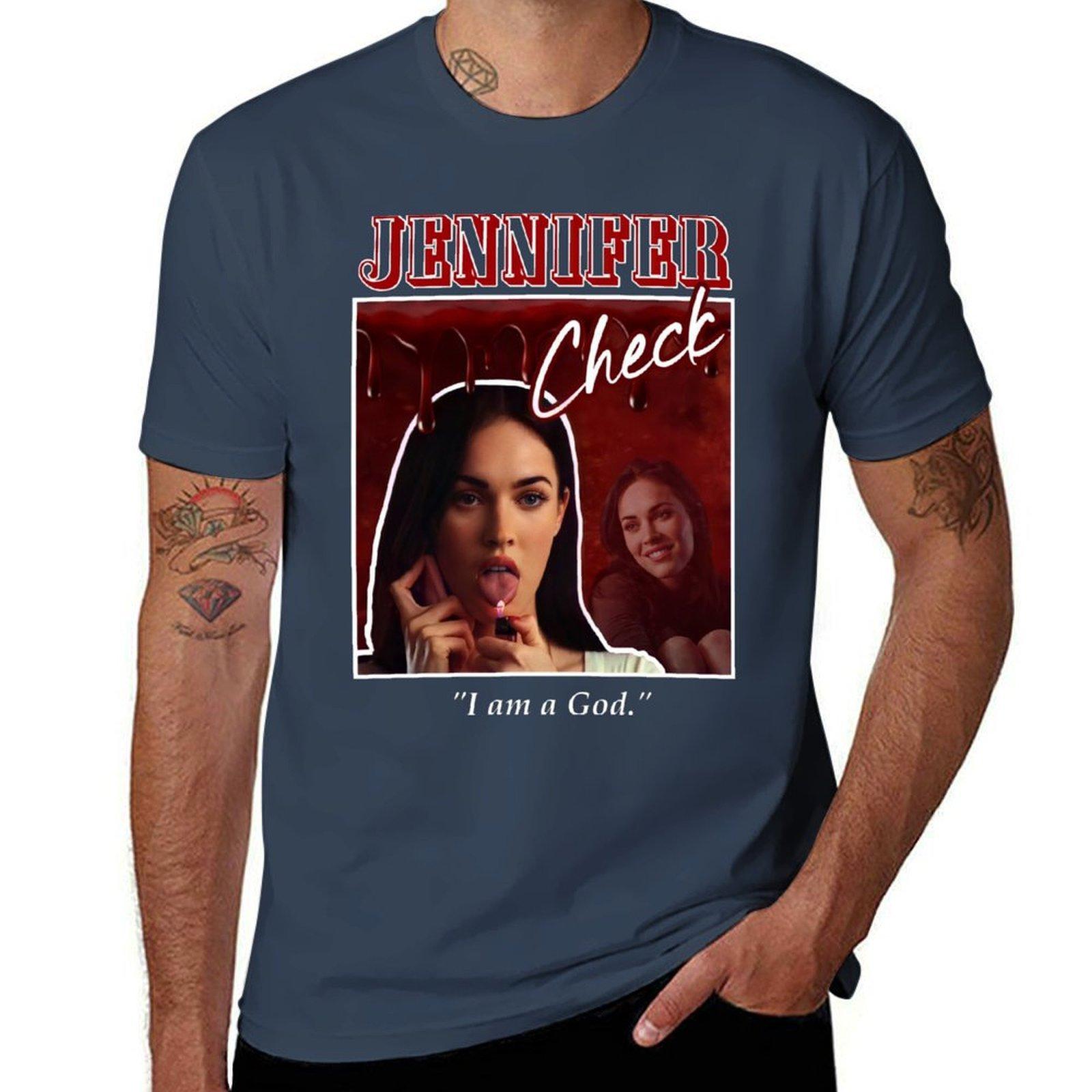 jennifer check 2000s aesthetic TShirt Basic Casual Wear Short Sleeve Top S