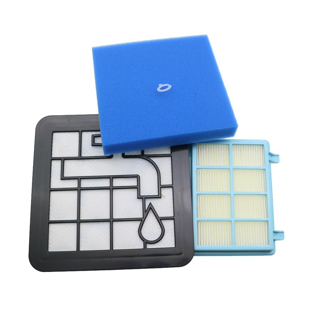 Washable Motor Foam Filter Kit For Philips Power Pro Compact FC9331/09 FC9332/09 FC8010/01 Vacuum Cleaner Parts FC8010