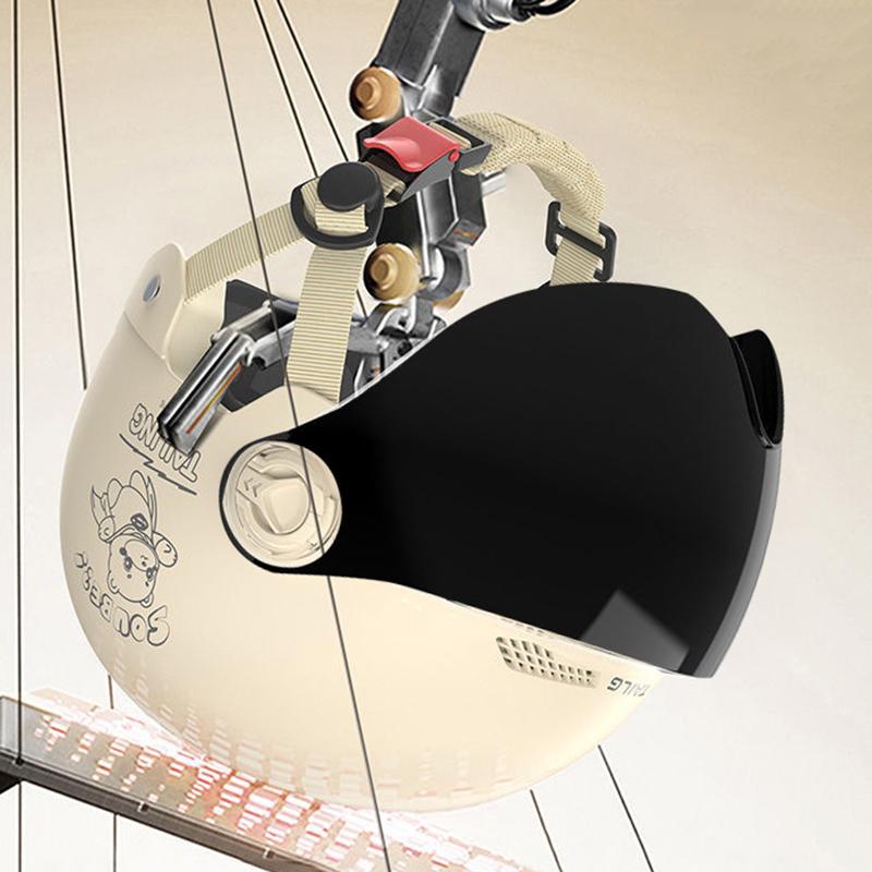 1 Piece Battery Motorcycle Summer Universal Four-Season Sun Protection Safety Helmet Half Helmet Electric Car Women'S Helmet