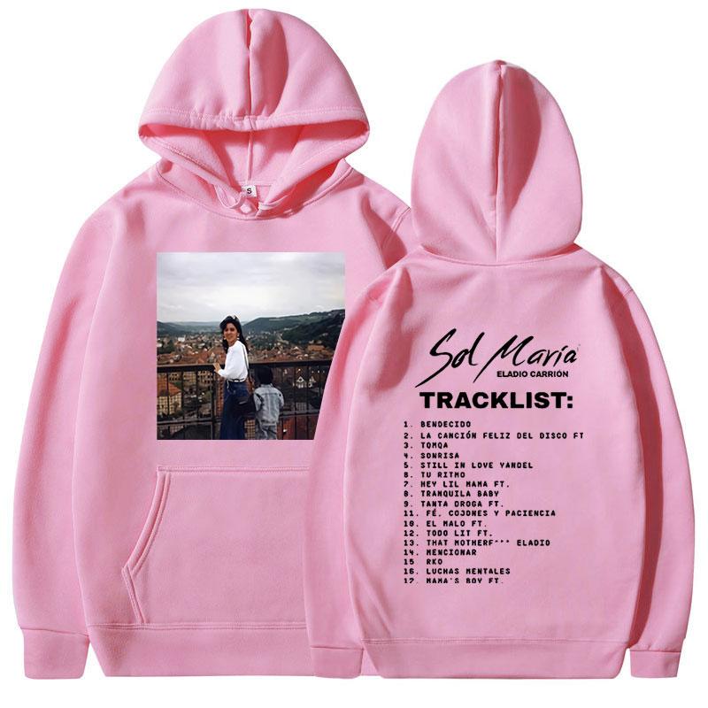 Eladio Carrion Sol Maria Music Album Hoodie Men Clothes Fashion Hip Hop Oversized Sweatshirts Loose Casual Long Sleeve Pullovers