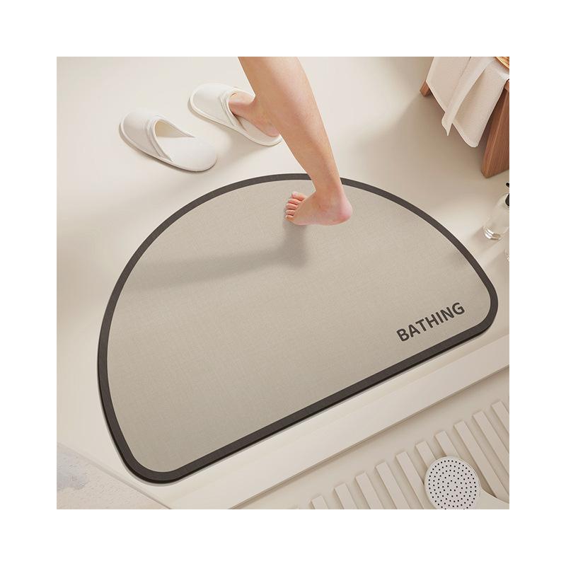 Washroom Diatom Mud Mat Simple Household Moisture Moisture-wicking Easy To Best Care Wear-resistant Non-slip Mat Washroom Quick Drying Mat