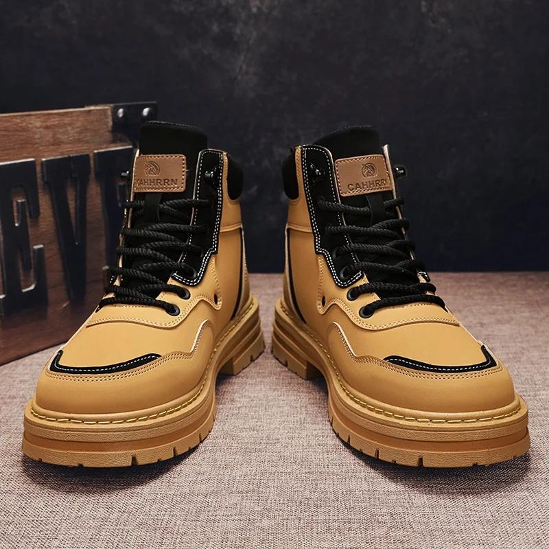 Discounted Classic Men's Shoes 2024 Spring and Autumn High Top Versatile Casual Shoes Outdoor Thick soled Running Sports Shoes