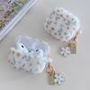 Cute Flower Silicone Headphone Case For AirPods 4 For AirPods 1/2/3 Protection Cover For AirPods Pro 2 With Pendant