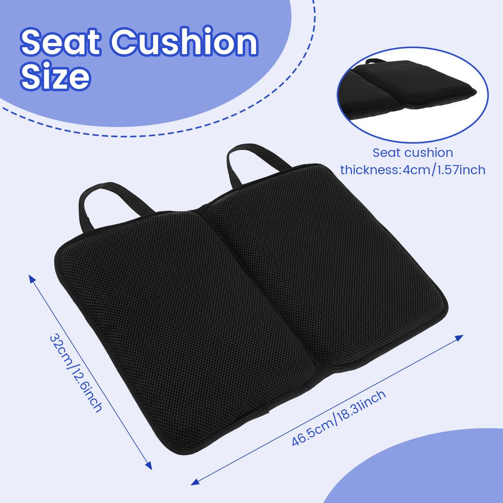 Double Thick Gel Seat Cushion Foldable Summer Breathable Honeycomb Ice Pad Portable Travel Office Chair Car Seat Soft