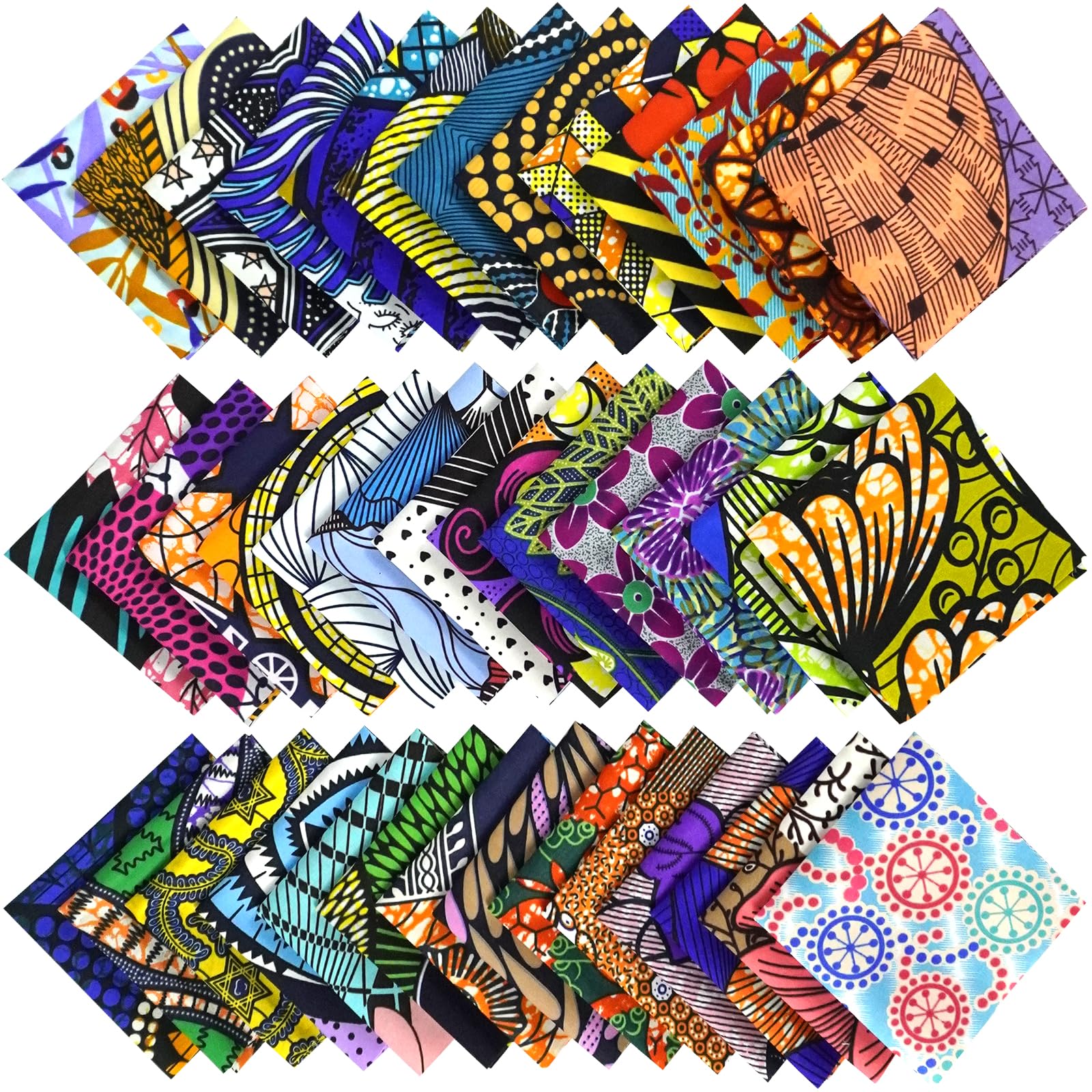 

40 Pieces of Fabric Cut Fabric for Handmade and Patchwork Scraps, 25x25cm, Cloth, Double-Sided Print, Crafts, DIY, Materials,