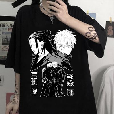 Jujutsu Kaisen Casual Shirtgeto Suguru Gojo Satoru Print Unisex T-Shirt Sommer Männer/Frauen Geschenk Kleidung