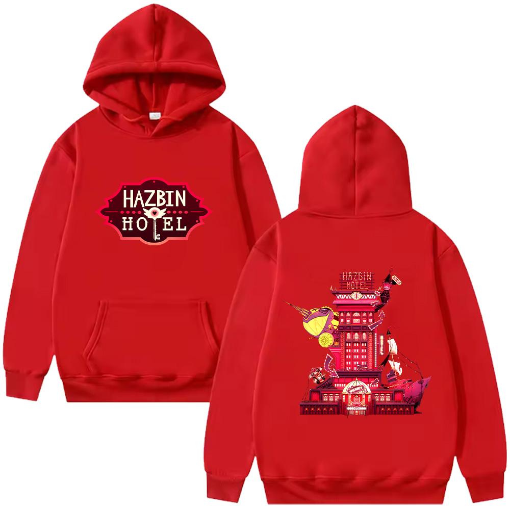 HazbinHotel Cartoon New Hoodie  Men with Hooded Long Sleeve Sweatshirts Fashion Unique Unisex Pullover Y2K Autumn Winter Clothing