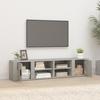 819445 vidaXL TV Furniture 2 Pcs Concrete Grey 80x31.5x36 Cm Engineered Wood