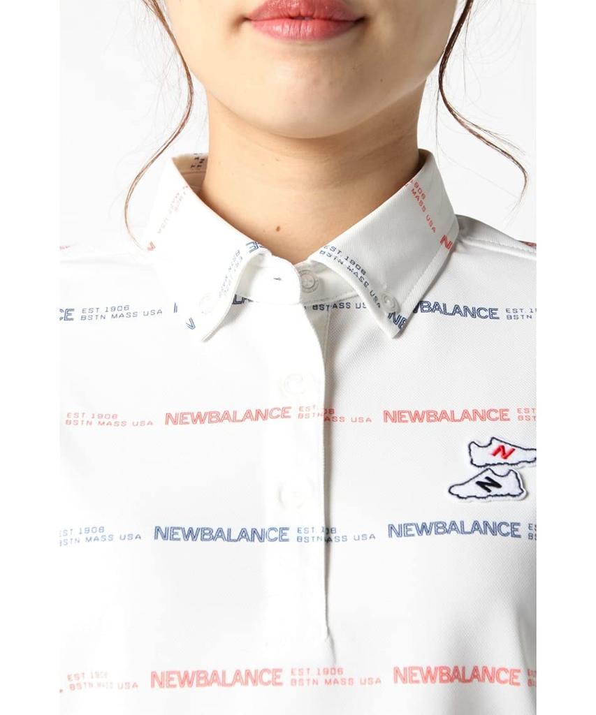 Golf Short Sleeve Polo Shirt Sweat Quick UV 2 [New Balance] (Stain Resistant, Absorbent, Drying, Protection) / Women's / 012-1168510 152_Orange [L]