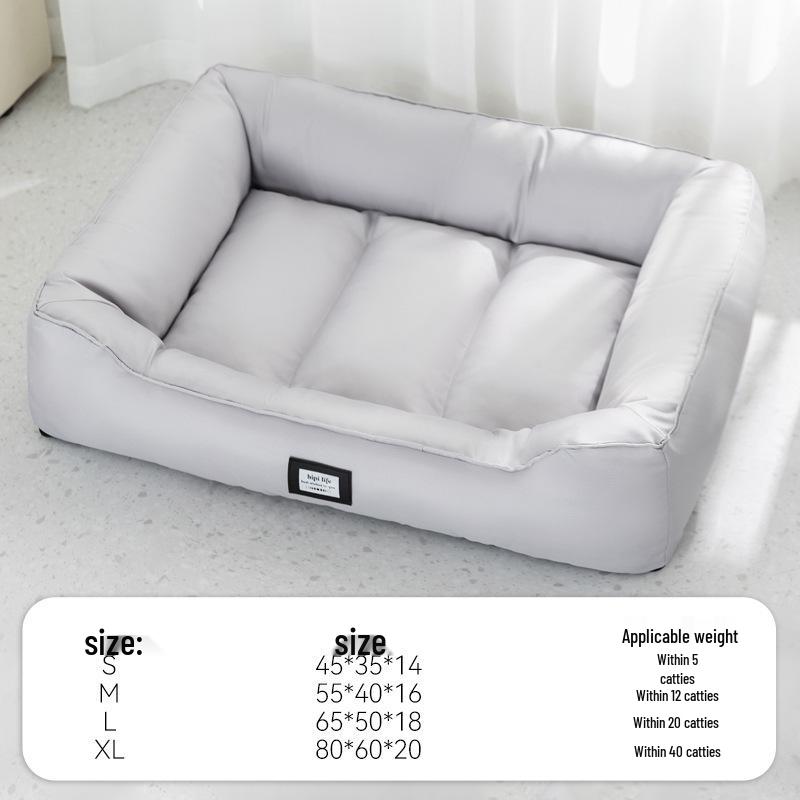 Breathable Removable Dog & Cat Nest: Latex Cushion Sofa Bed, Small Pet Sleeping Pad, Spring/Summer-Ready.