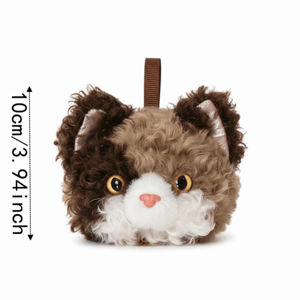 Soft Cat Key Chain Mini Plush Bag Pendant Fluffy Hanging Accessory Kitten Key Ring  Birthday